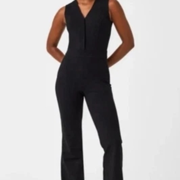 SPANX Pants - SPANX Petite Black Sleeveless Jumpsuit